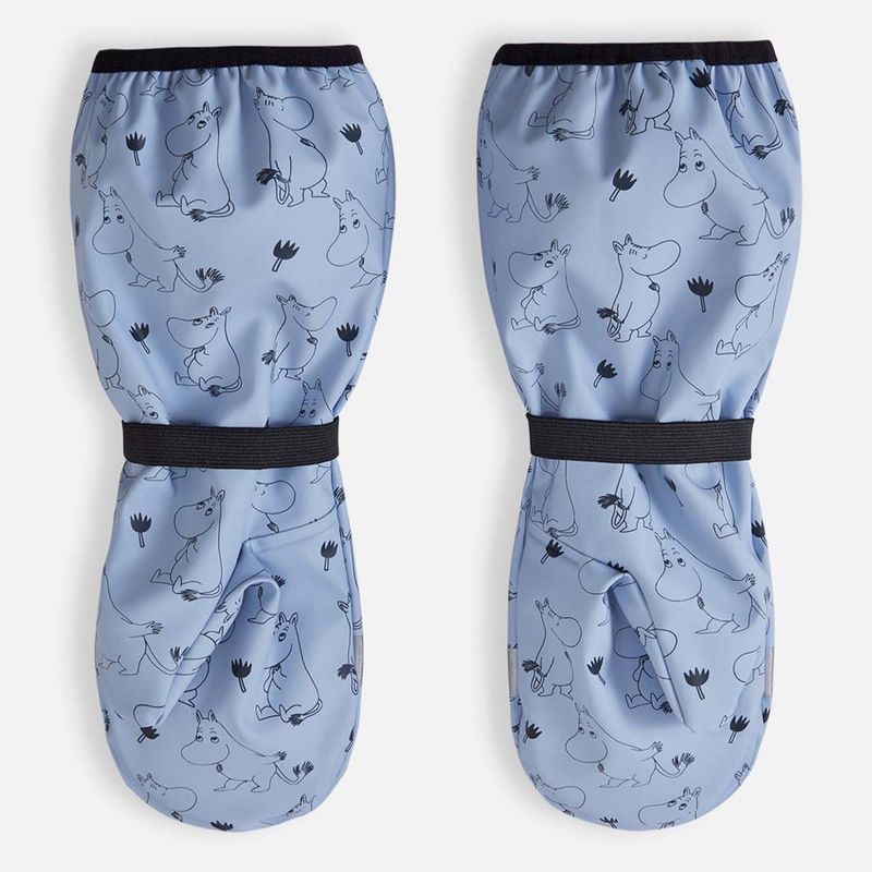 Reima Moomin Puro regnvotter med fôr baby og barn, Airy Blue