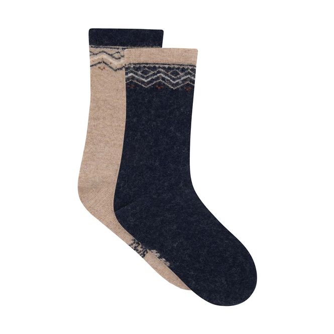 Hovedbilde Minymo 2-pack sokker i viskose/ull, Dark Navy