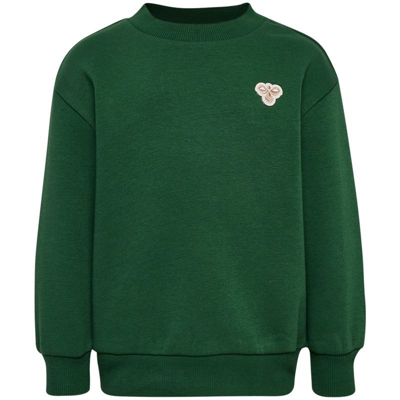 Hummel Bee sweatshirt til småbarn, Dark Green