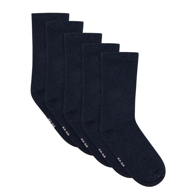 Hovedbilde Minymo 5-pack sokker i viskose/ull, Dark Navy