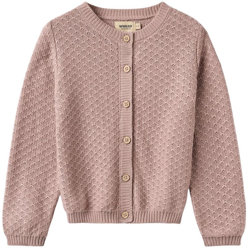 Wheat Magnella cardigan til barn, Dry Rose