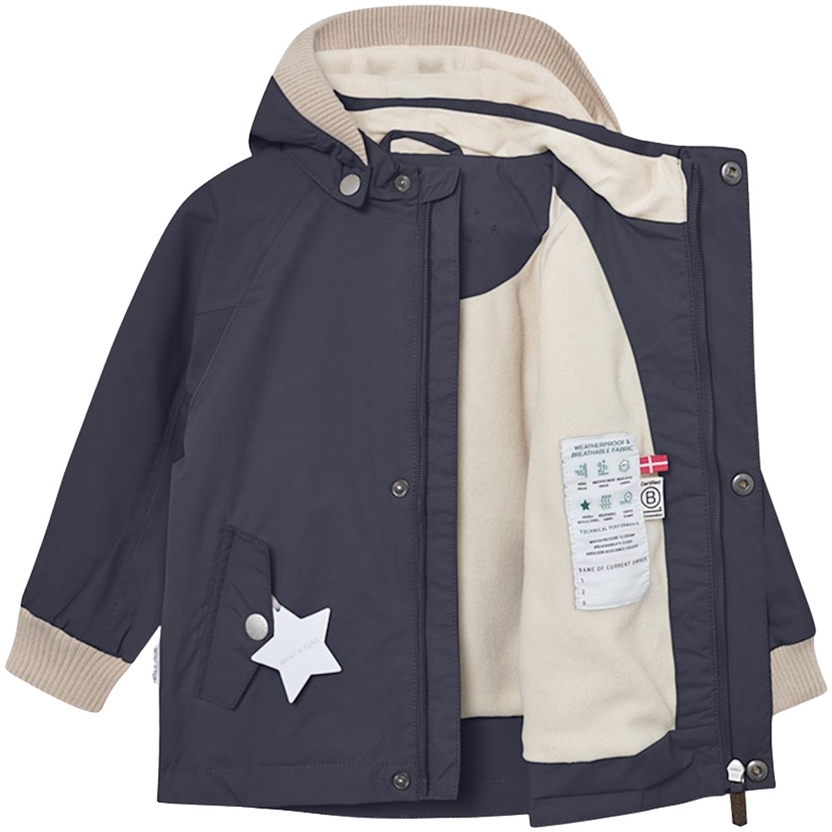 Mini A Ture Matwally vår-og høstjakke m/fleece, Ombre blue