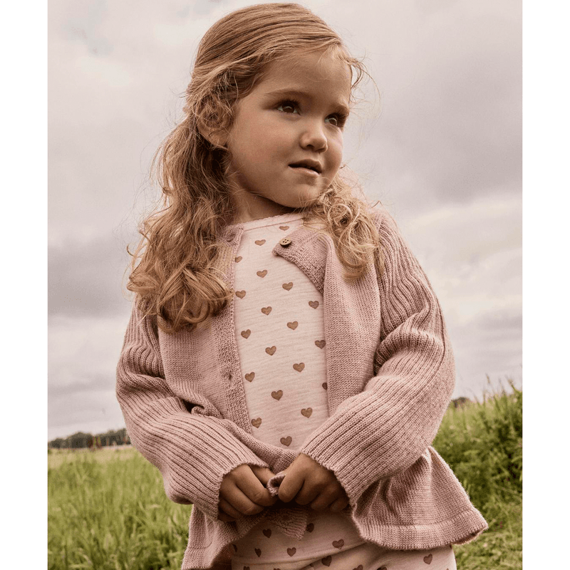 Lil' Atelier Nmfnoel genser i ull til småbarn, Morganite