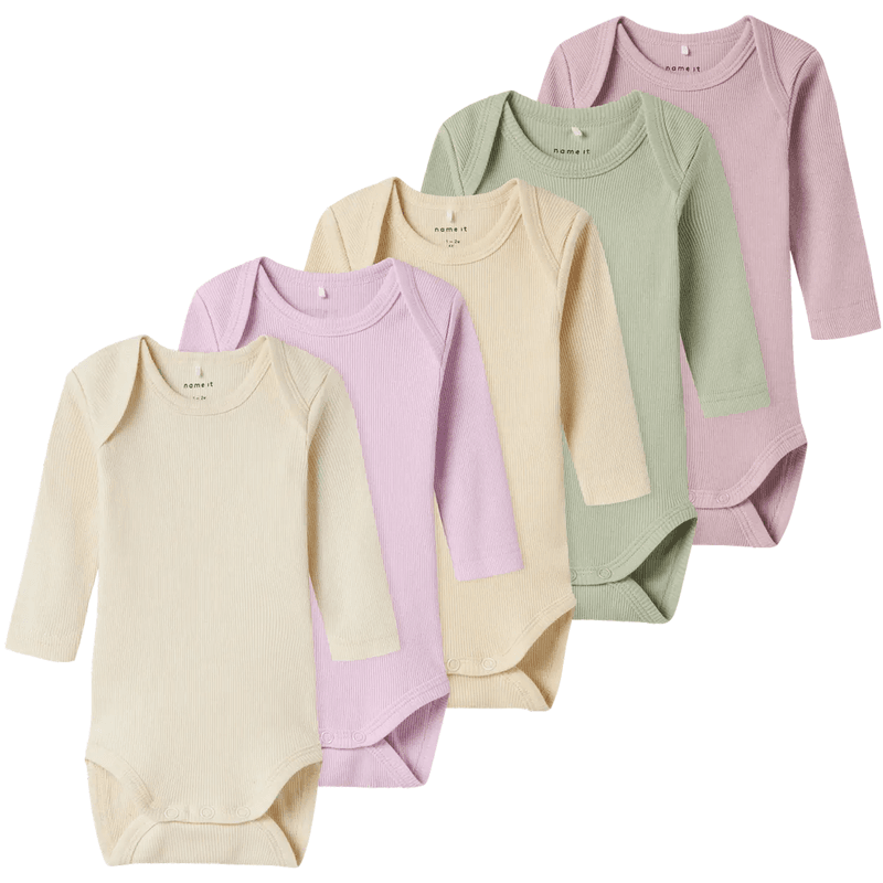 Name It Nbnbody Rib 5-pack body, Winsome Orchid