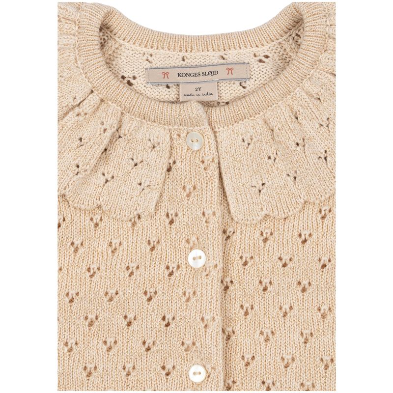 Konges Sløjd Holiday cardigan til barn, Buttercream