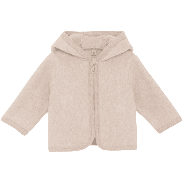 Hovedbilde Huttelihut jakke i bomullsfleece, Camel Melange