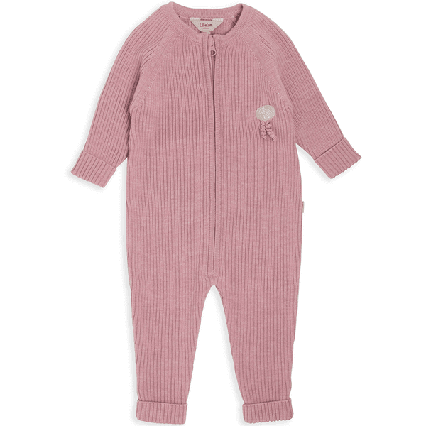 Hovedbilde Lillelam Ribb sparkedress i merinoull, Lyng