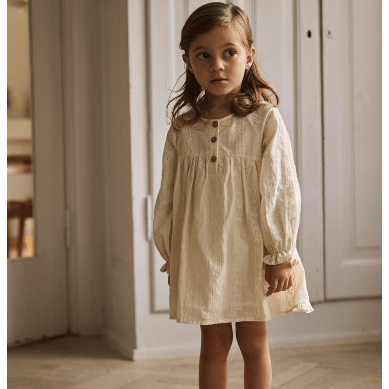 Lil' Atelier Nmfloba kjole til småbarn, Turtledove