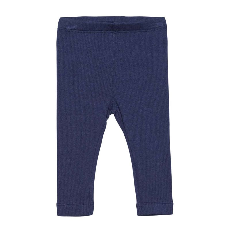 MinyMo ribb leggings til baby, Dark Navy