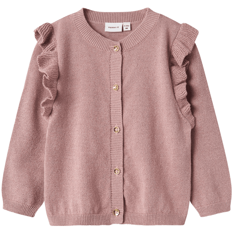 Name It Nmfabinne cardigan til småbarn, Deauville Mauve