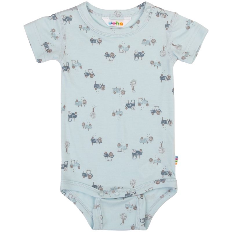 Joha Bloom & Tractor kortermet body i bambus, Light blue