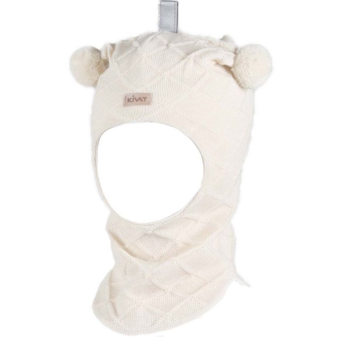 Hovedbilde Kivat Cable balaclava til barn og baby, creme