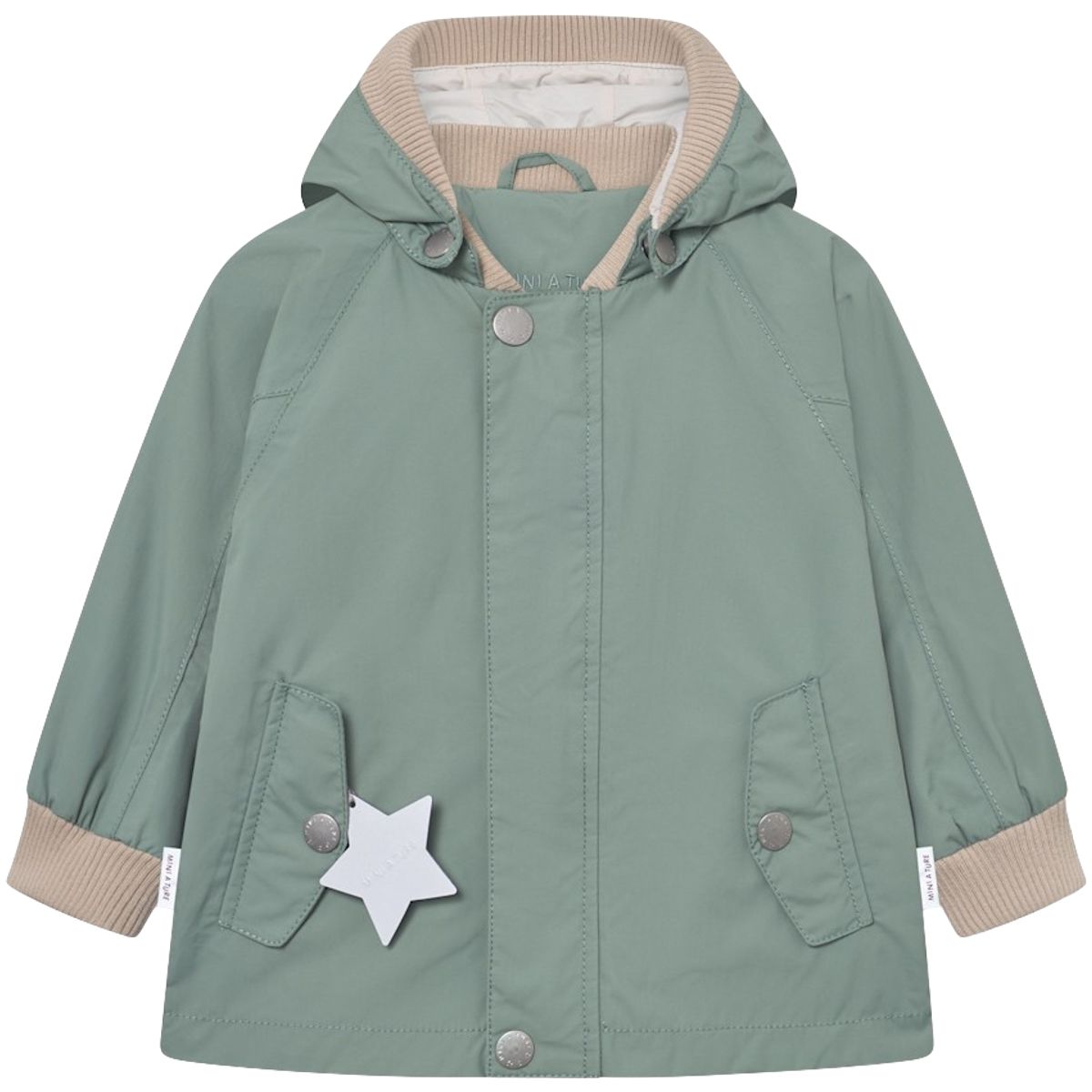Mini A Ture Matwally vår-og høstjakke småbarn, Granite green