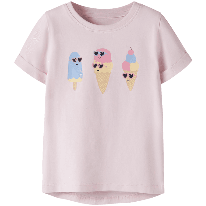 Hovedbilde Name It Nmfvix t-skjorte til småbarn, Cradle Pink