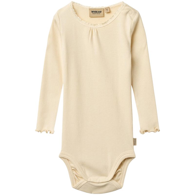 Wheat Lotta rib lace body, Barely Apricot