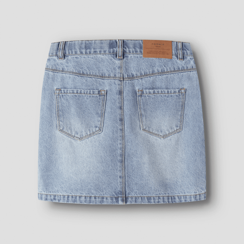 Name It Nkfemma denim skjørt til barn, Light Blue Denim