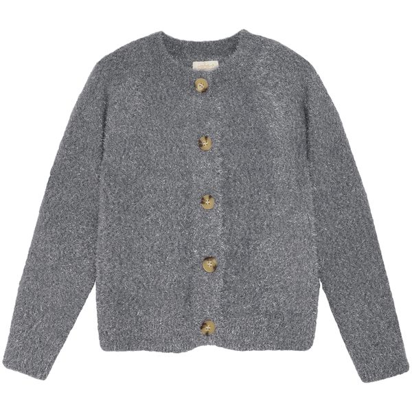 Hovedbilde Creamie strikket cardigan til barn, Iron Gate