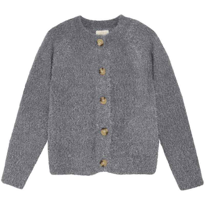 Creamie strikket cardigan til barn, Iron Gate