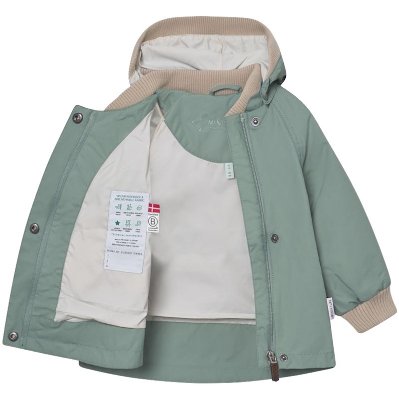 Mini A Ture Matwai vår-og høstjakke småbarn, Granite green