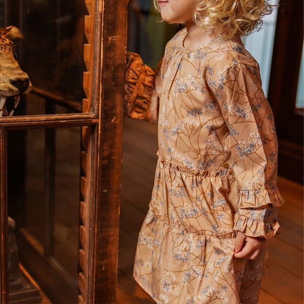 Hovedbilde Koko Noko kjole til barn, Camel Brown