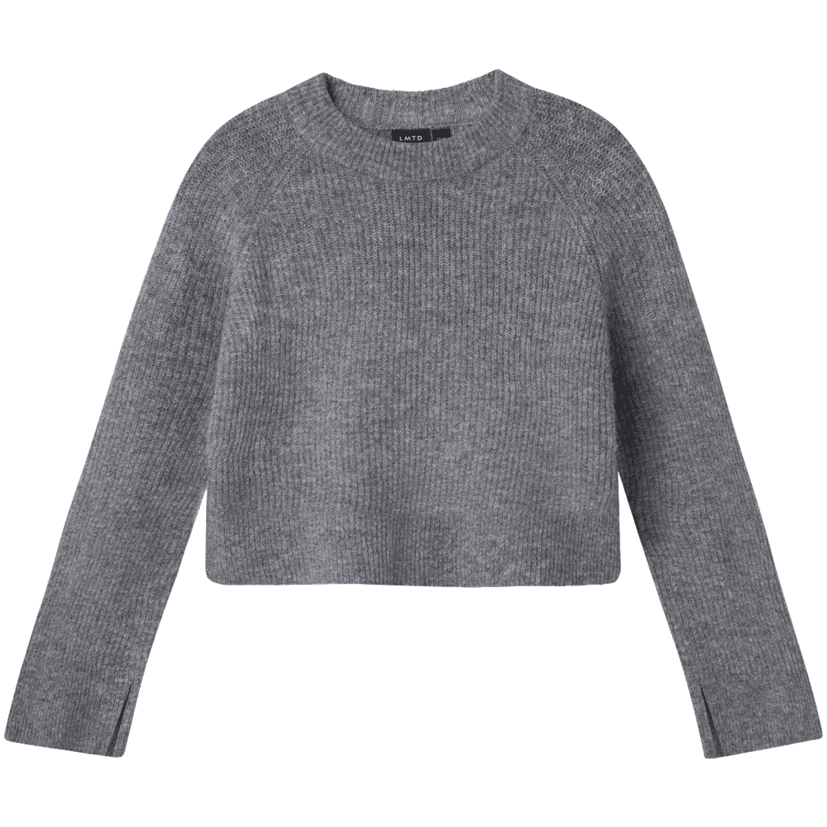 LMTD Nlfkleave strikket genser til barn, Grey Melange
