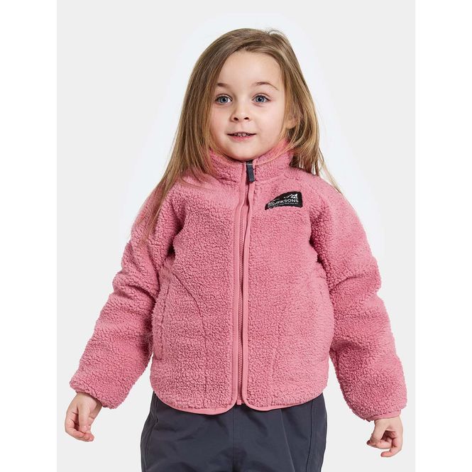 Hovedbilde Didriksons Gibbs teddyjakke til barn, Heather ...
