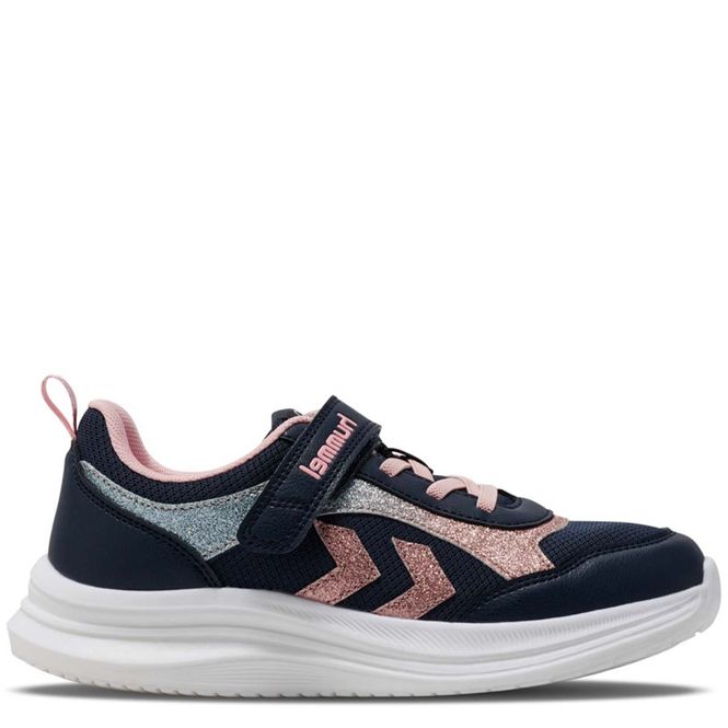 Hovedbilde Hummel Glow joggesko til barn, Black Iris/Pink