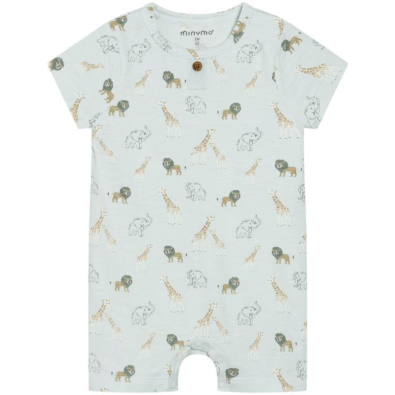 Minymo kortermet romper, Sprout Green