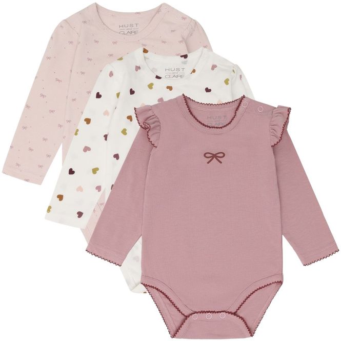 Hovedbilde Hust and Claire Hcbella 3-pack body, Hushed Pink