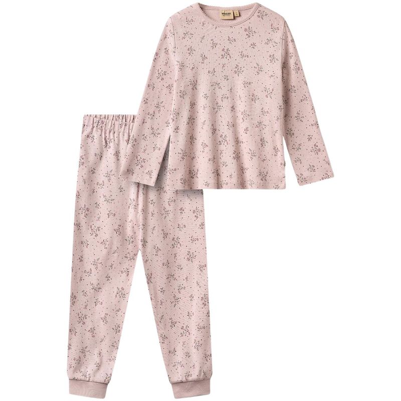 Wheat Mila pyjamas til barn, Lilac Flowers