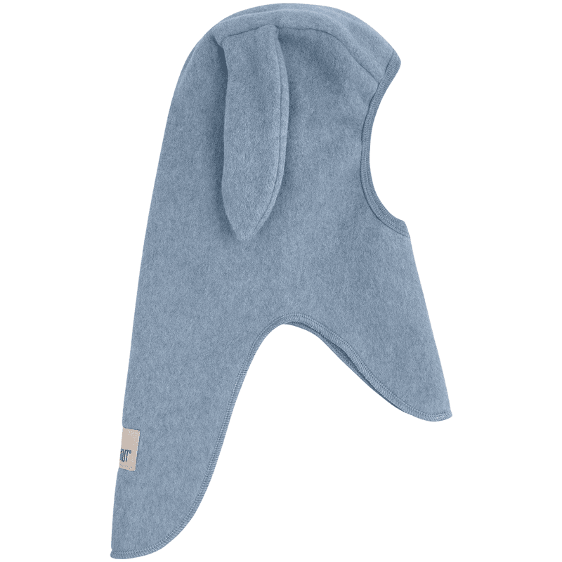 Huttelihut balaclava kanin bomullsfleece, Windward Blue