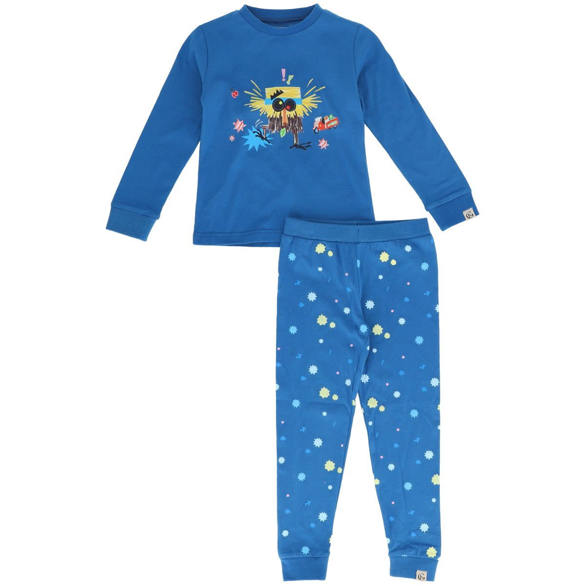 Gullkorn Bukkene pyjamas til barn, Blå (P)