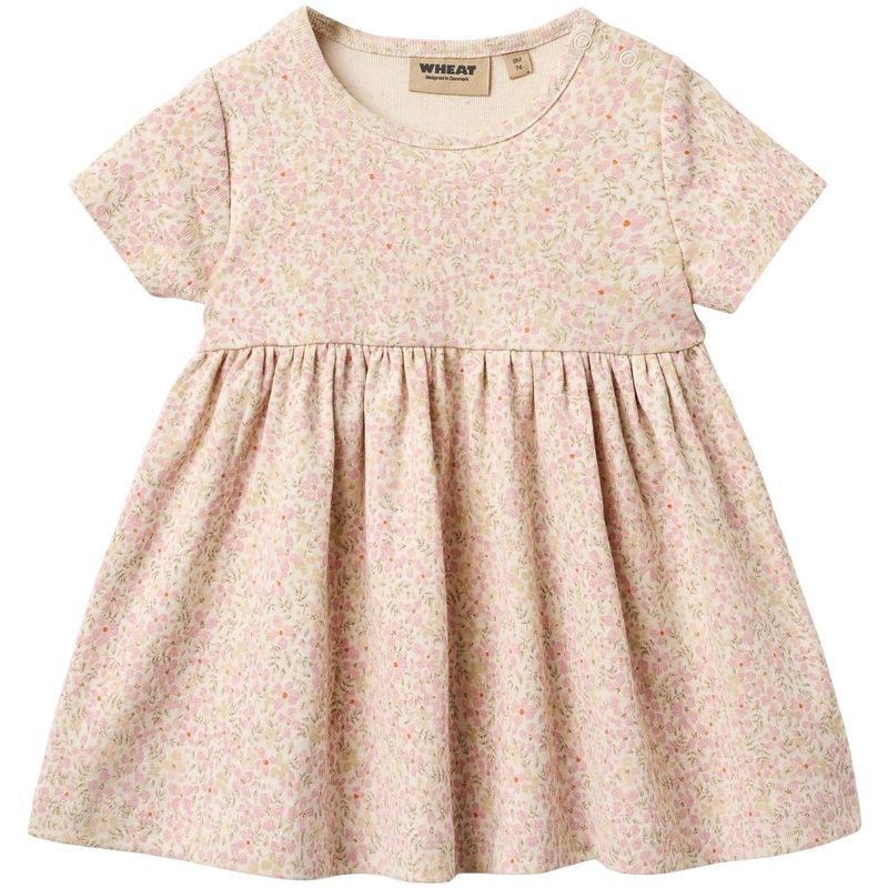 Wheat Nova kjole til baby, Coral Flowers