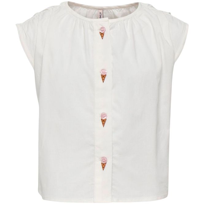 Hovedbilde Kids Only Kmglina bluse til småbarn, Cloud Dancer