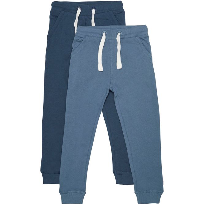 Hovedbilde Minymo 2 pack joggebukse til barn, New Navy