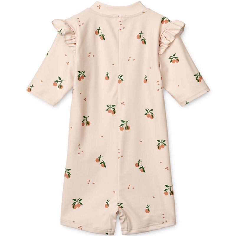 Liewood Amel UV drakt til småbarn, Peach/Sea shell