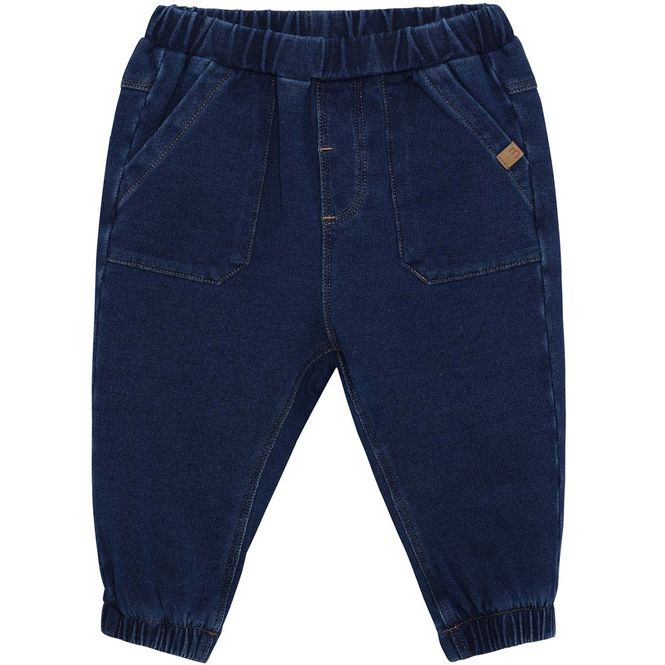 Hovedbilde Minymo myke jeans til baby, Medium Denim