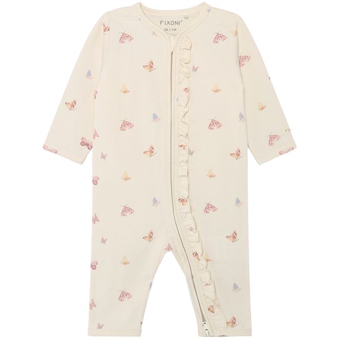 Hovedbilde Fixoni heldress/pyjamas til baby, Bleached Mauve