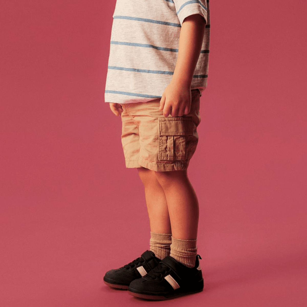 Name It Nmmryan cargo shorts til småbarn, Aluminium