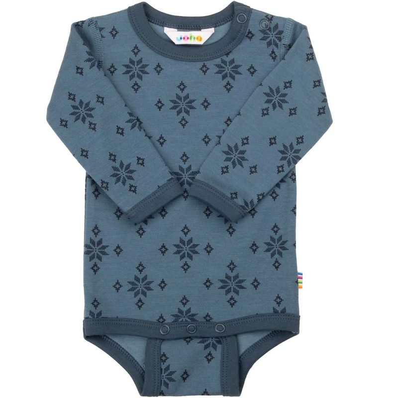 Joha Ice Crystal body i ull/bomull, Blue