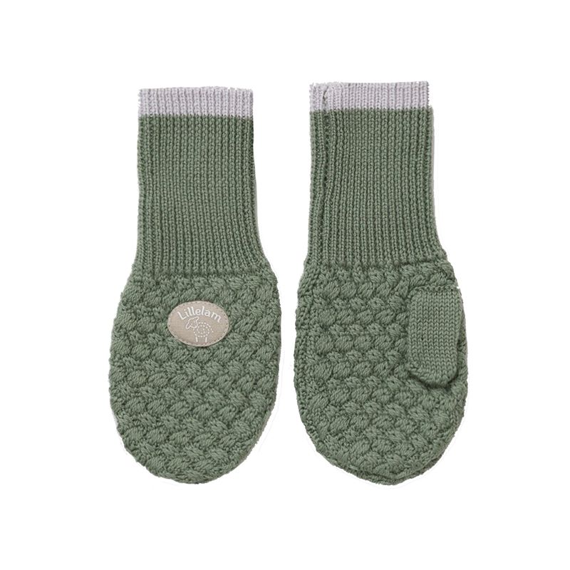 Lillelam x DMK Classic votter i merinoull, Dusty Green