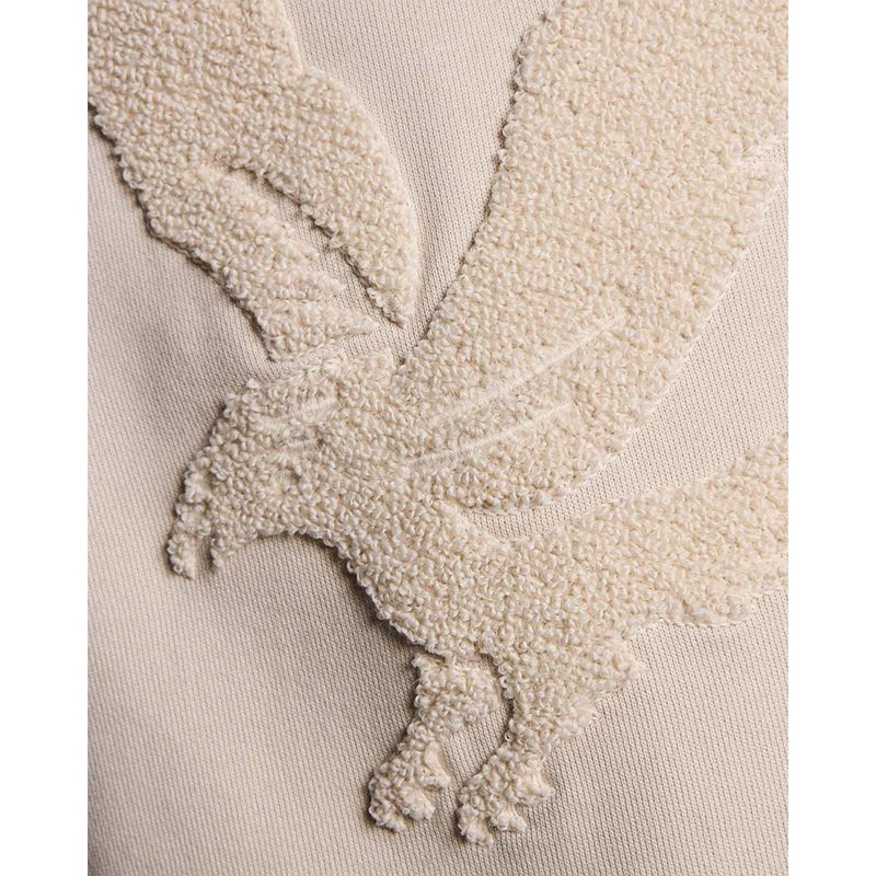 Lyle & Scott Towelling Eagle hettegenser, Putty