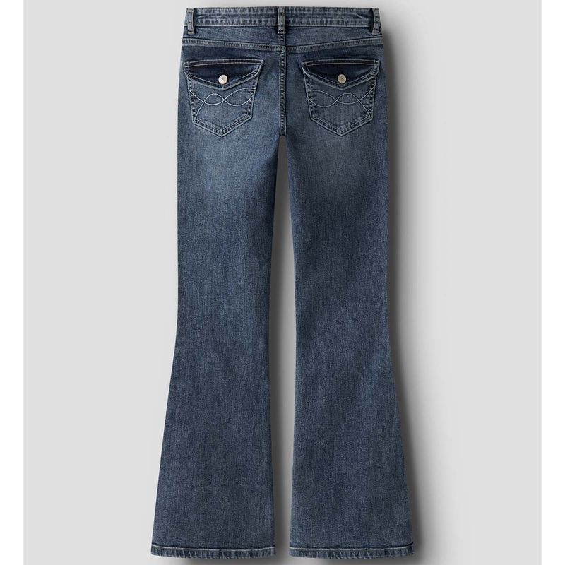 LMTD Nlfblibling flared jeans til barn, Medium Blue Denim