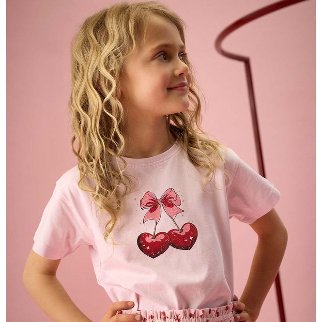 Hovedbilde Creamie t-skjorte til barn, Rose Pink