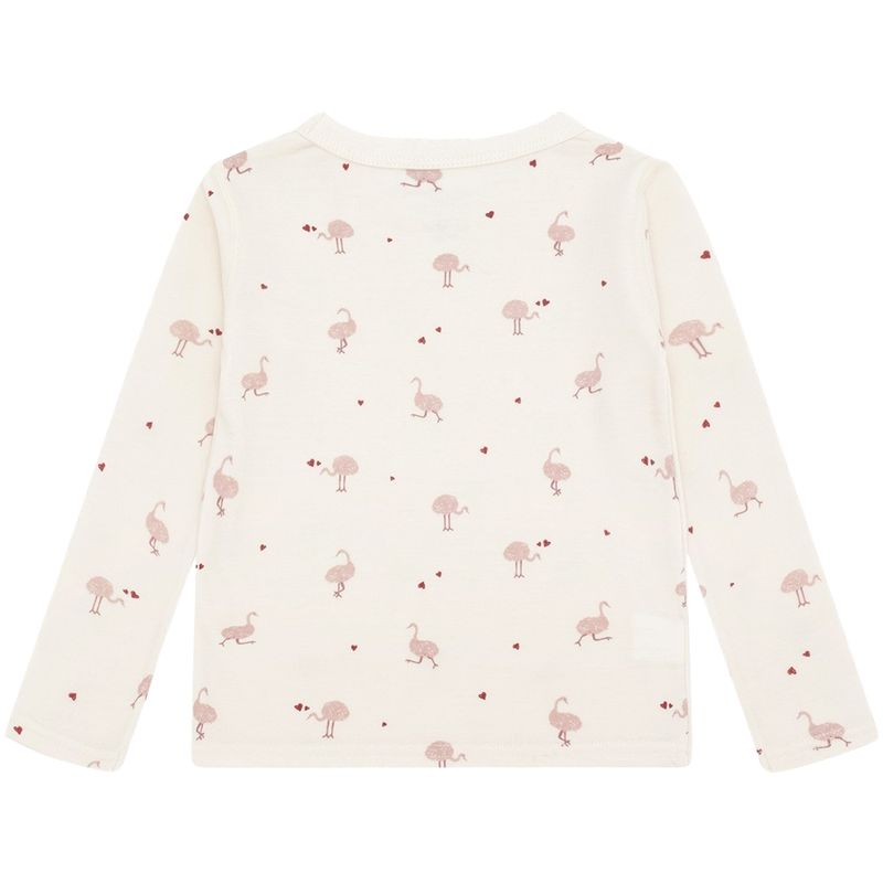 Hust and Claire Abba Ostrich ull/bambus genser, Off White
