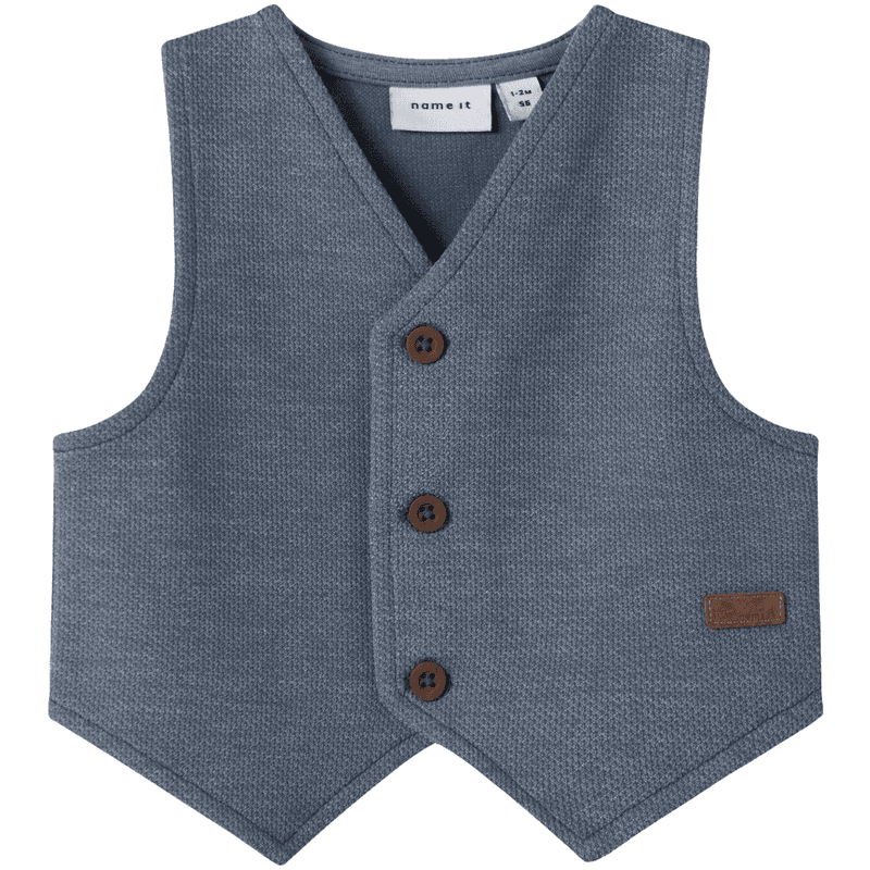 Name It Nbmrobino vest til baby, Vintage Indigo