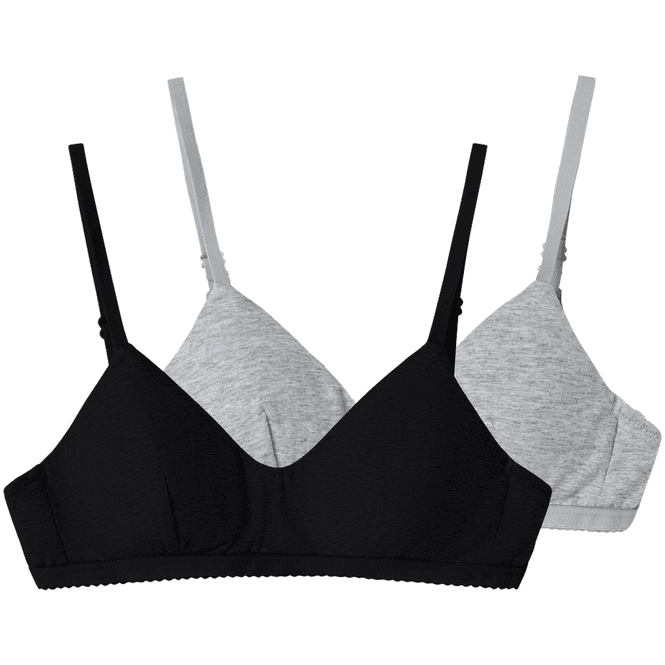 Hovedbilde LMTD Nlfnantelle 2-pack bralette til barn, Black