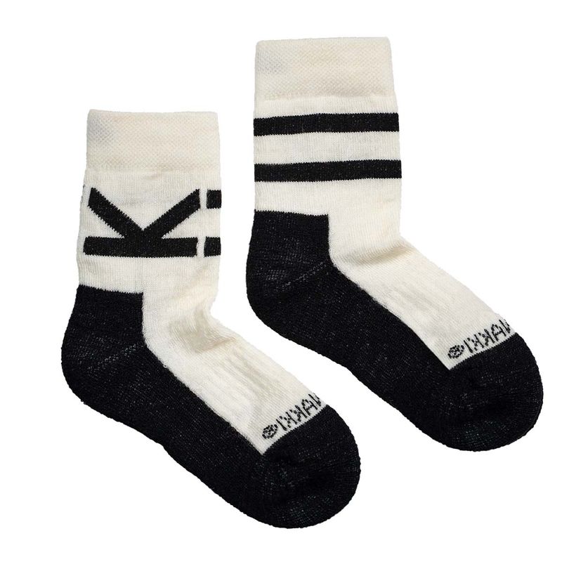 Kattnakken tennissokker i ull, Off-white