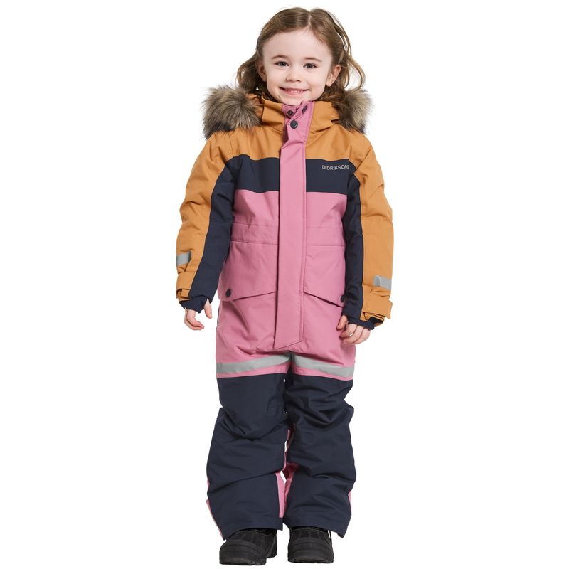 Didriksons Bjärven 4 vinterdress til barn, Heather Pink