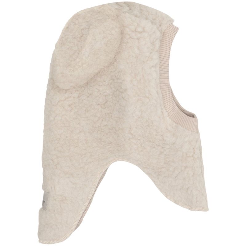 HUTTEliHUT Teddy balaclava i ull m/kaninører, Cement